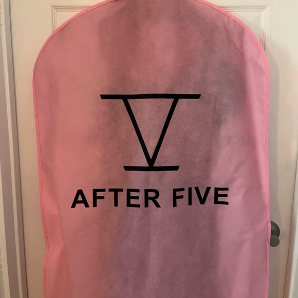 Red embroidered beaded grad dress. Formal gown - Picture 6 of 11